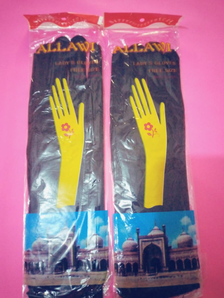 Summer Sunscreen Ice Silk Mittens - Non-Slip Lace Gloves, 8x30cm