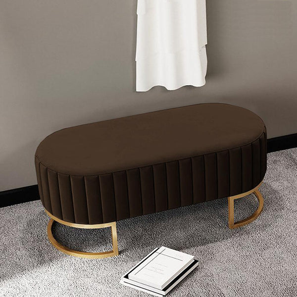 3 Seater Luxury sofa sitting Stool With Metal Stand- sofa Chair Stool customization