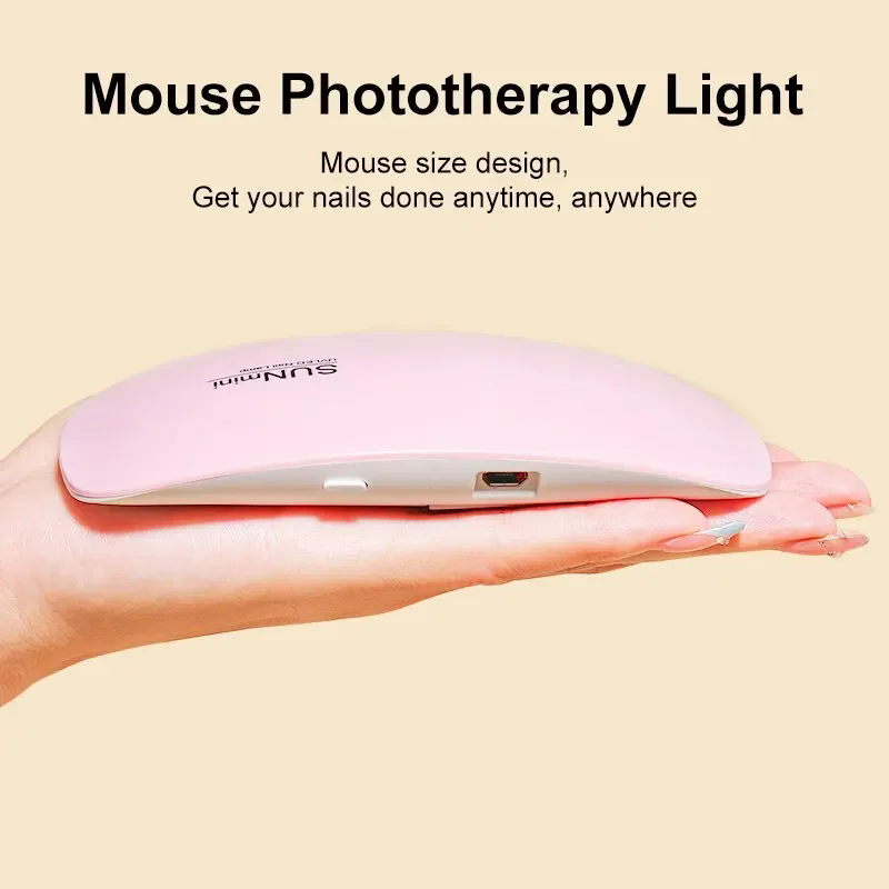 UV LED USB Nail Phototherapy Portable machine - Mini UV LED Nail Lamp Professional LED Gel Nail Dryer with USB Curing Lamp Nail Art Tool Accessory for Home DIY Use |UV LED Gel Varnish Curing Machine