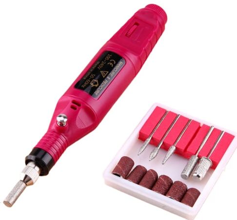 Electric Nail Drill Machine Pen 100V-240V Adjustable Speed Nail Care Grinder Portable Nail Art Polishing File Tool Kit