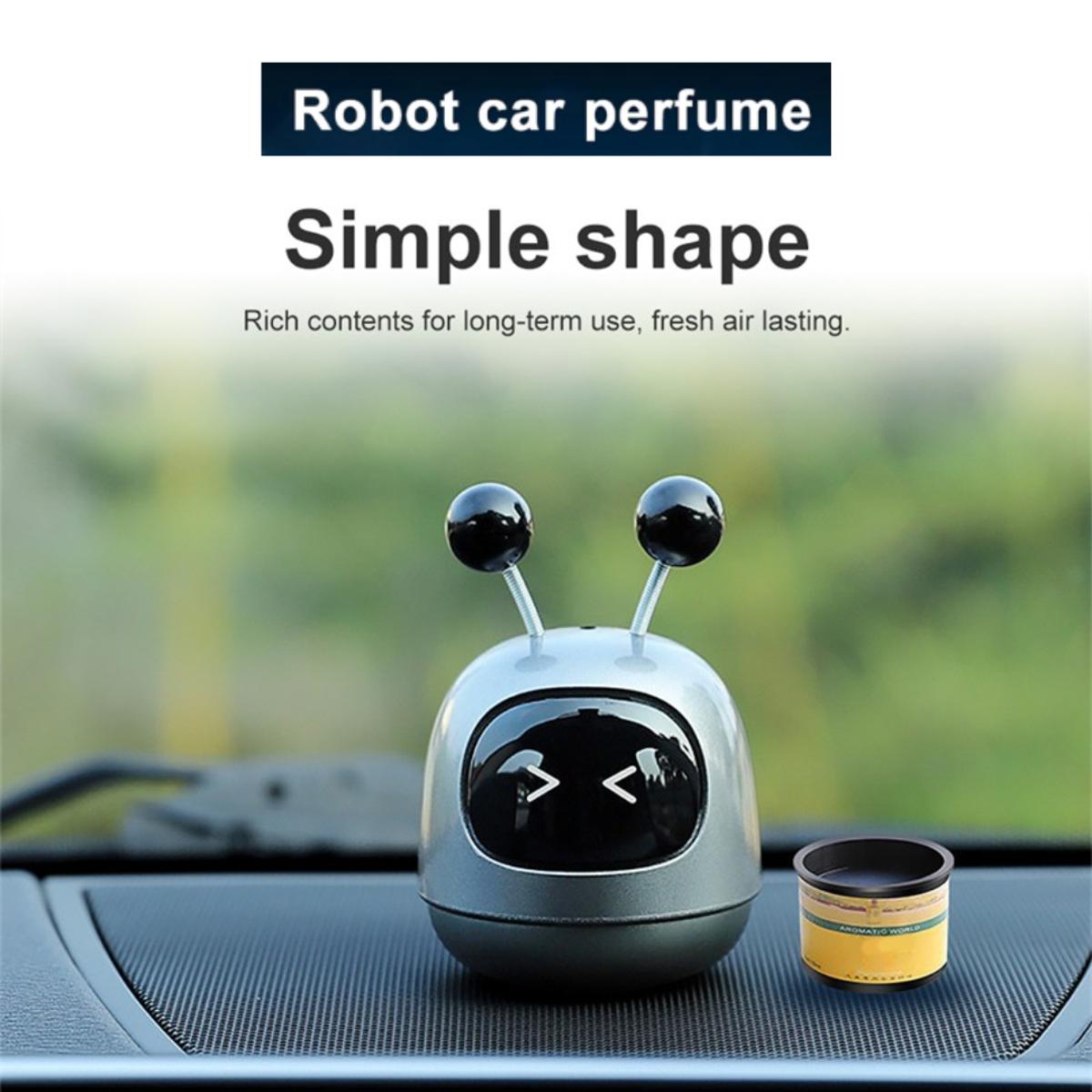 Car Air Aromatherapy Robot Air Freshener Auto Dashboard Perfume Fragrance Diffuser Essential Oil Diffuser Auto Perfume Diffuser