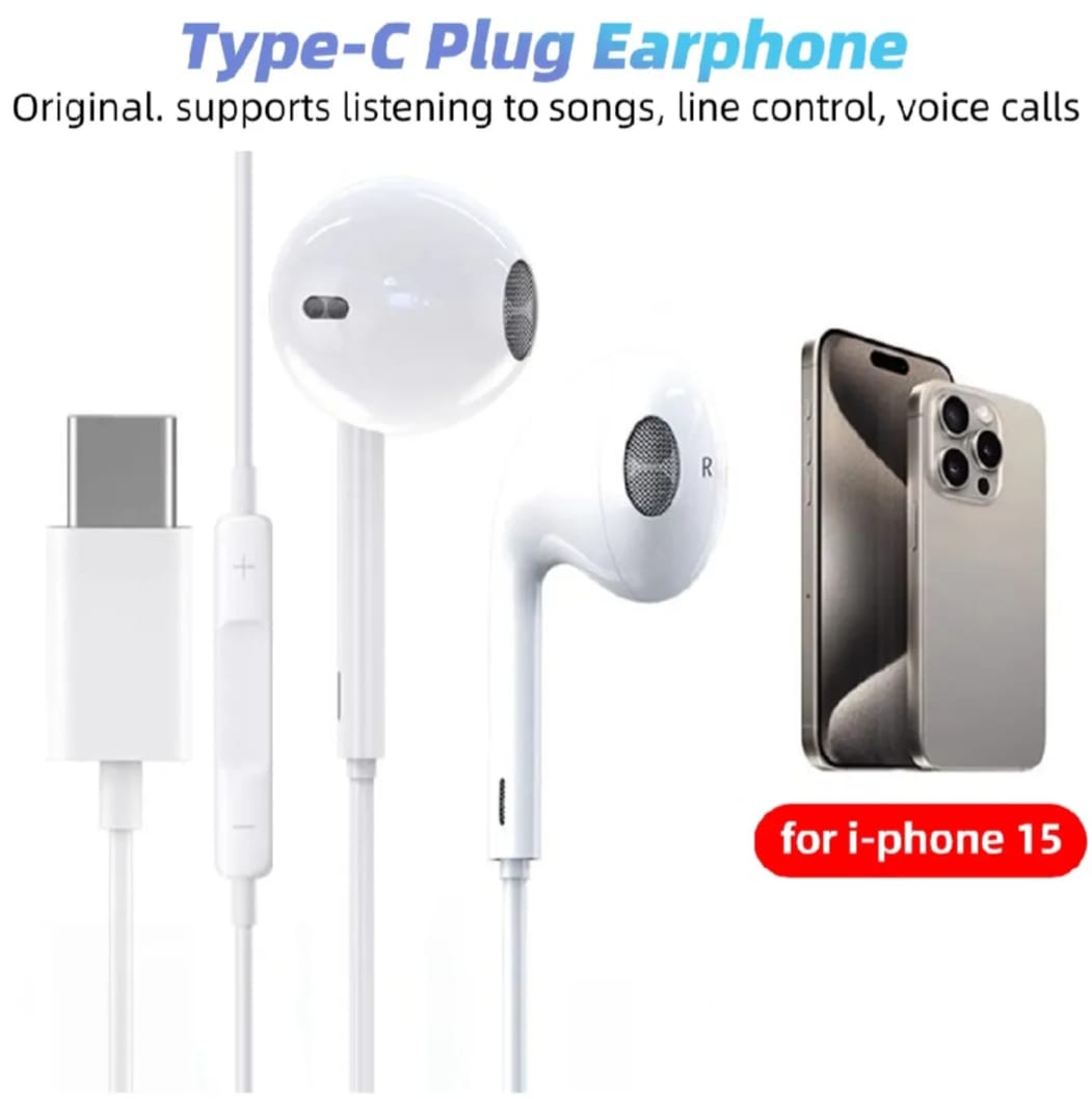 Gionee Original Handsfree Type-C Premium Sound Quality_HiFi Deep Bass With Noise Isolation_Built-in Mic, Comfortable Fit, Tangle-Free Cable, Durable Design, HD Calling, Universal Compatibility, Wired Earphones for Android Smartphones & Devices