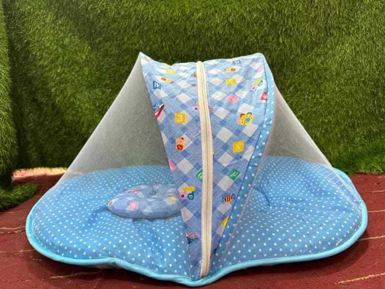 Baby Sleeping bag with net Safety Cover Baby Crib 0-1 Year Portable Folding Cots Foldable Net Infant Sleeping Bag - bistar - bed accessories , newborn bag, Carry Nest, Carrier With Head Pillow  Mosquito net New Born Net Gadda Set