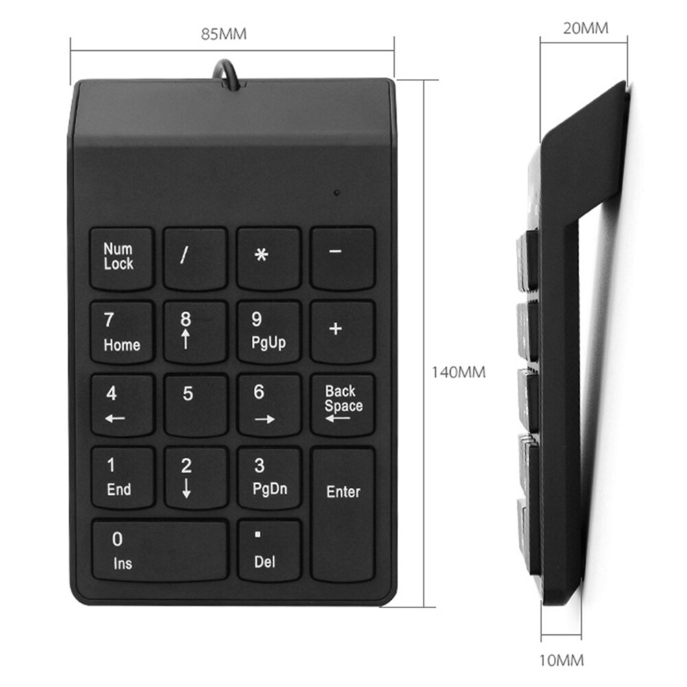 USB Mini Num Pad Numeric Number Keypad Keyboard for Laptop Notebook PC Computer