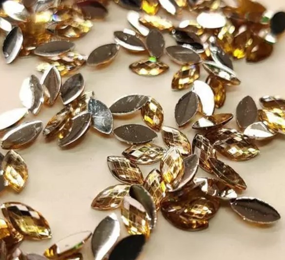 50 grams bag Acrylic Horse Eye Flat Back Rhinestone Jewelry DIY Clothing Nail Decoration Accessories Supplies-1-4x8mm