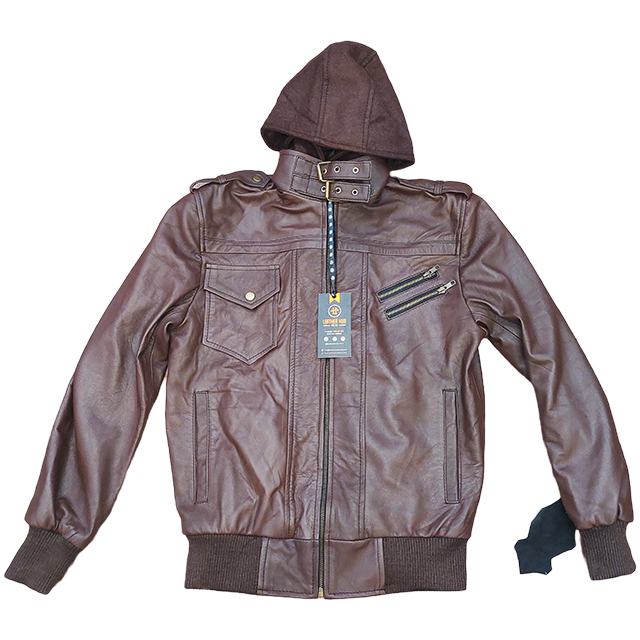 Hooded bomber jacket mens best sale