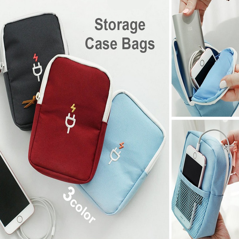 Travel Tech Organizer Pouch – Universal Cable & Gadget Storage Bag for Chargers, Hard Disks & Accessories-Portable Electronic Accessories Organizer Bag for Cables, Chargers, Power Banks & Travel Gadgets-Cable, Charger & Device Organizer Bag