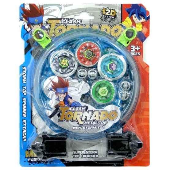 4in1 Metal Beyblade with 2 Launcher and 1 stadium