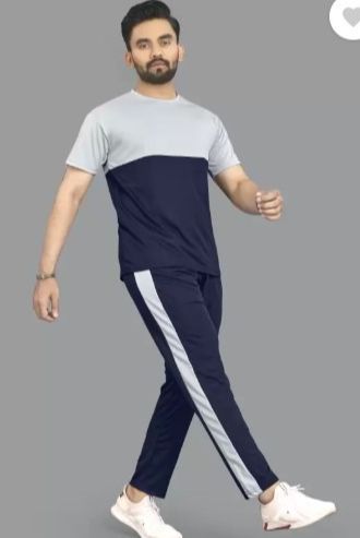 Colorblock Men Track Suit T-shirt & Trouser For Men