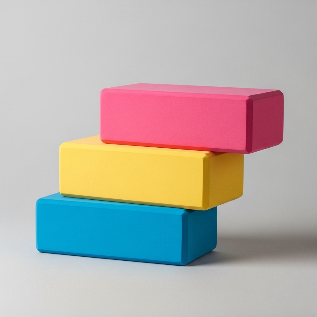 Yoga Block / Yoga Brick EVA Foam – Non-Slip, Lightweight, Durable – Best Quality for Home & Gym Use