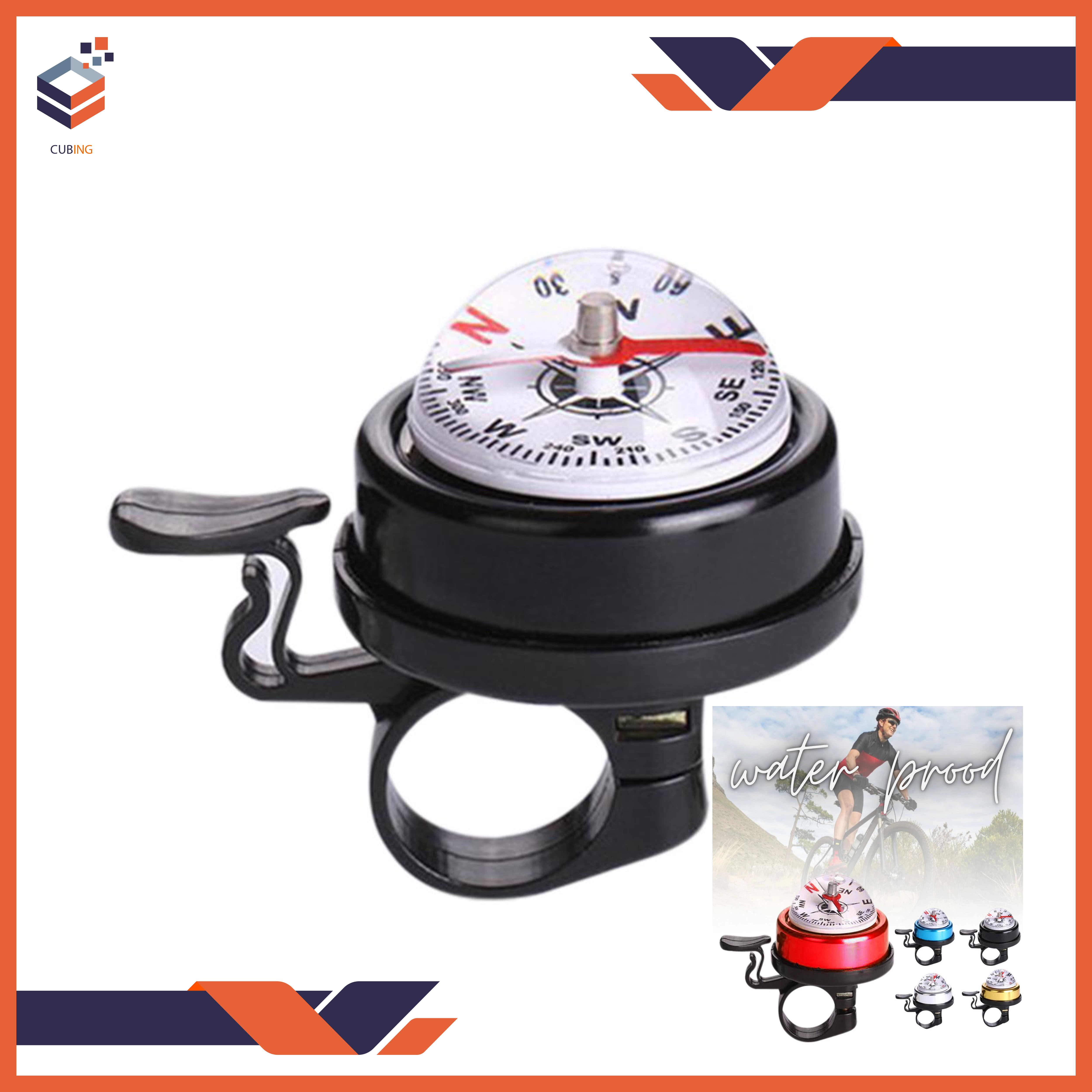 Bicycle Bell Bike Bicycle Bells Mountain Bike Handlebar kompass Ring Aluminum Cycling Bike Horn Cycling Equipment