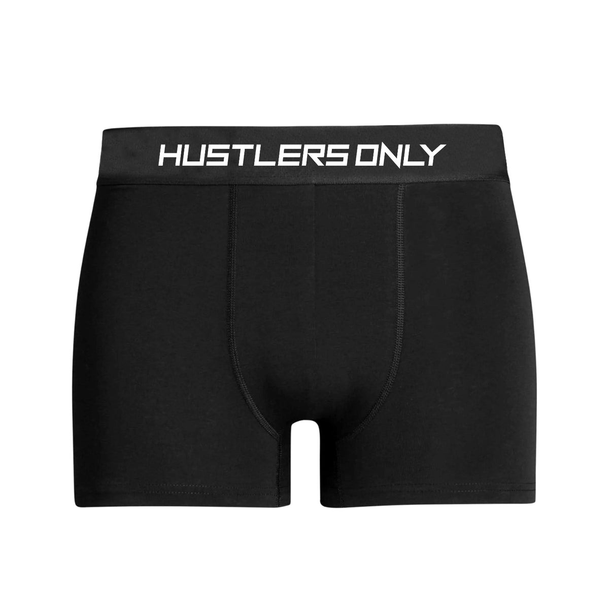 Black Soft Boxer Briefs for Men Hustlers only Men's Microfiber Boxer Brief Underwear, performance athletic fit, underwear for boy, underwear
