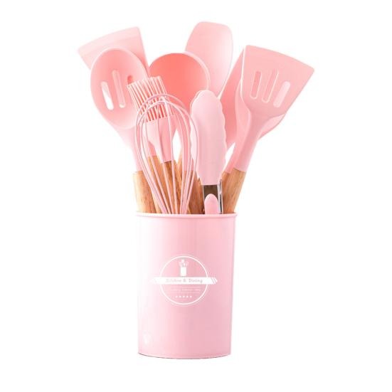 12 Pcs Silicone Cooking Utensils Set with Holder 1650