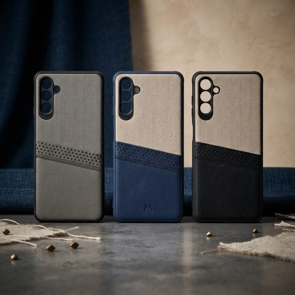 Samsung A04s Case Multicolor Dual Tone Premium Soft Leather Back Cover - Superior & Reliable