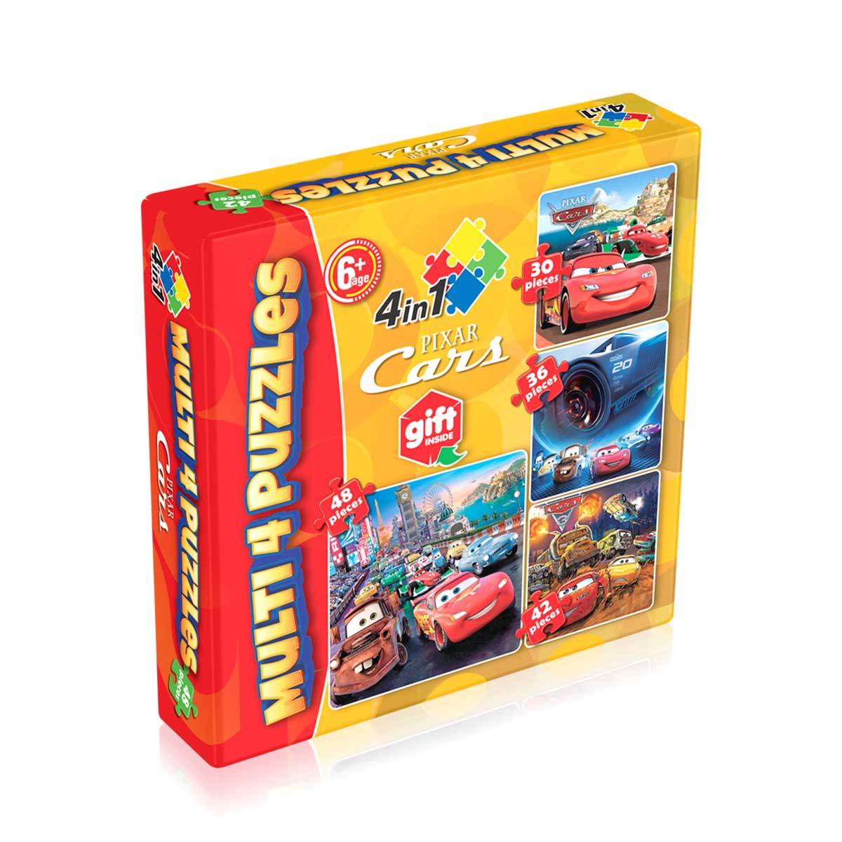 Cars Jigsaw Puzzles Multi 4 Puzzles Set