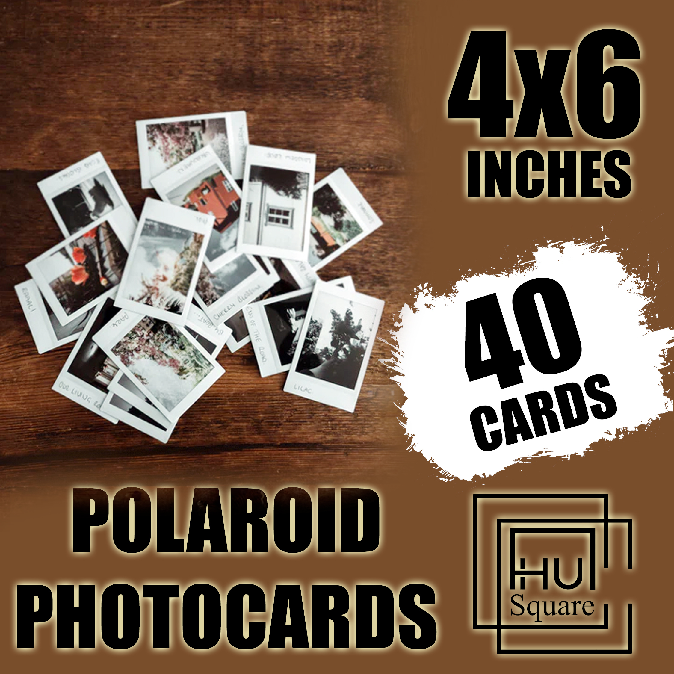 Customize Polaroid Photo Cards For Wall Decor Size 4x6 Inches