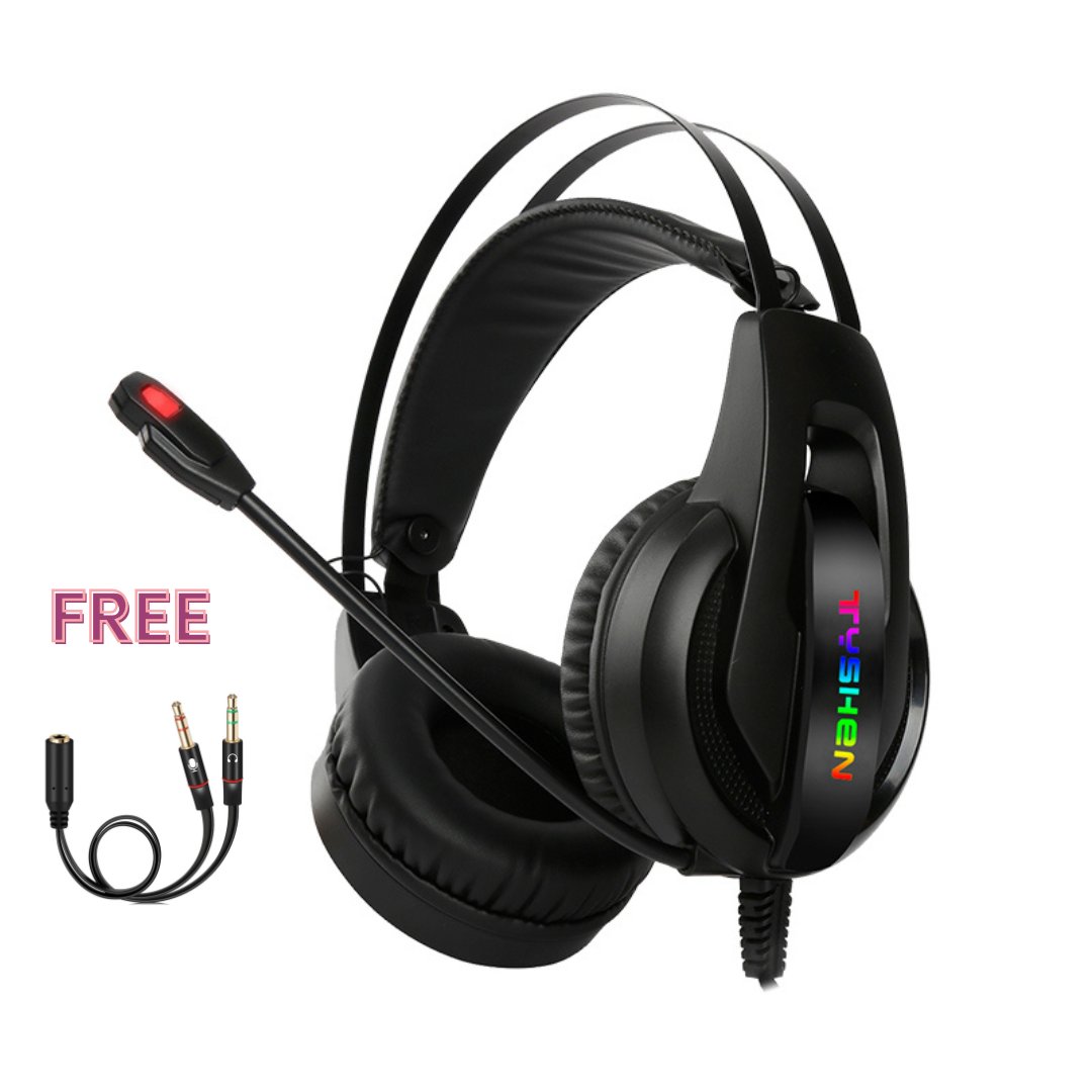 Gaming Headphones Light Weight Headphones 35mm Plug Good Quality Over Head Headsets Pc Ps4 Ps5 2818