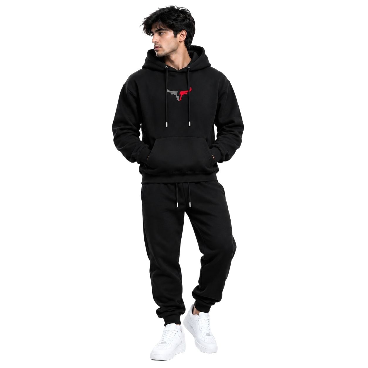 Men Tracksuit | Winter Tracksuit | Fleece Tracksuit | Black Tracksuit | Men's Hoodie | Jogger Set | Winter Sports Suit | Gym Wear | Casual Wear