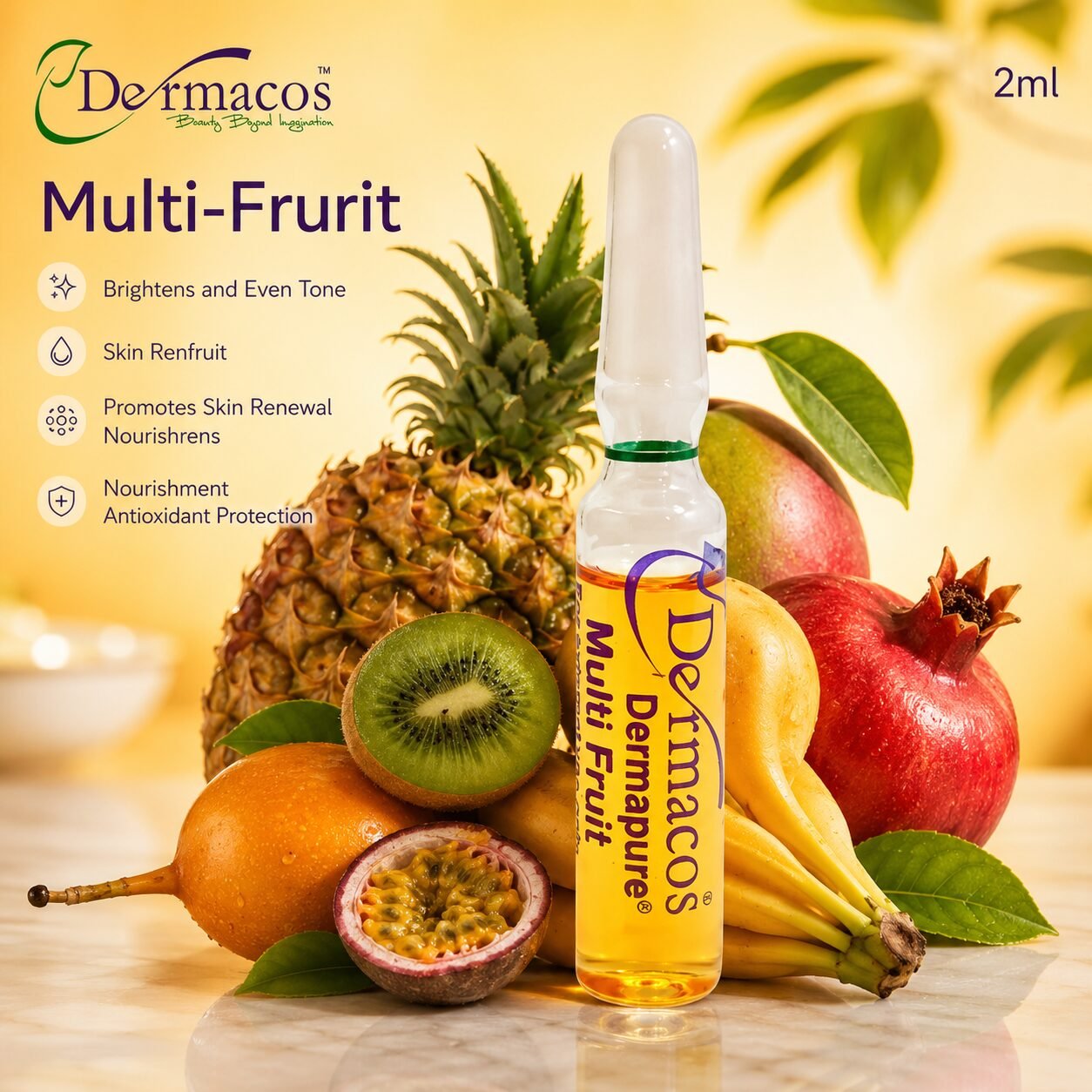 Dermapure Botanical Multi Fruit Ampoule () | Skin Care Serum | 2ml