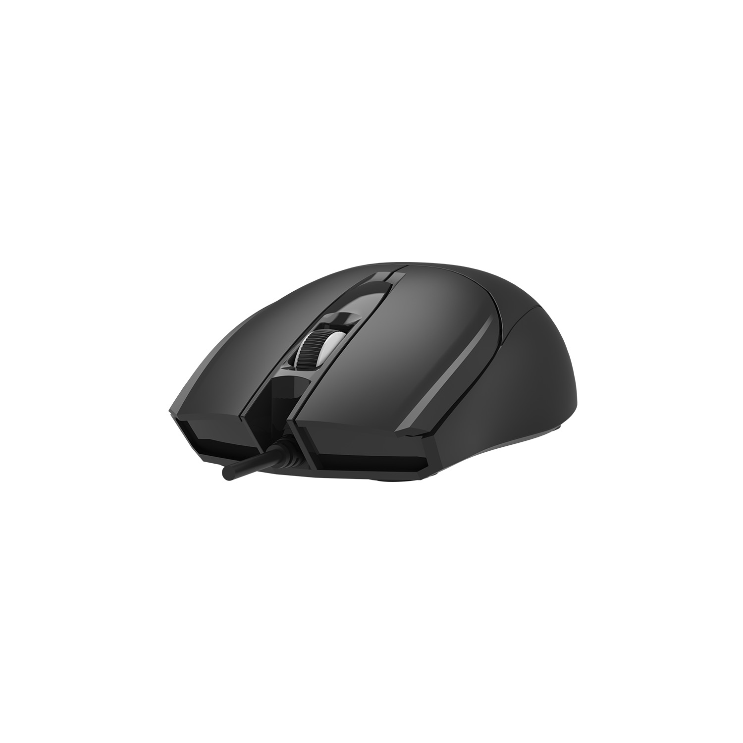 A4Tech OP-750S Wired Optical Mouse - Teflon Feet - V-Track - 1200 DPI - Silent Clicks - For PC, Laptop