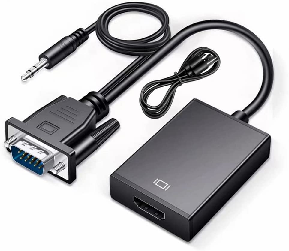 VGA to HDMI With Audio New Universal Converter, Cable Version, VGA + Audio in/HDMI Out