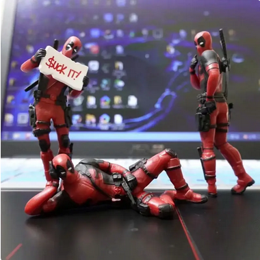 06 Marvel Deadpool Action Figures Mini Doll Car dashboard, desktop, CPU tower Decoration Collectibles