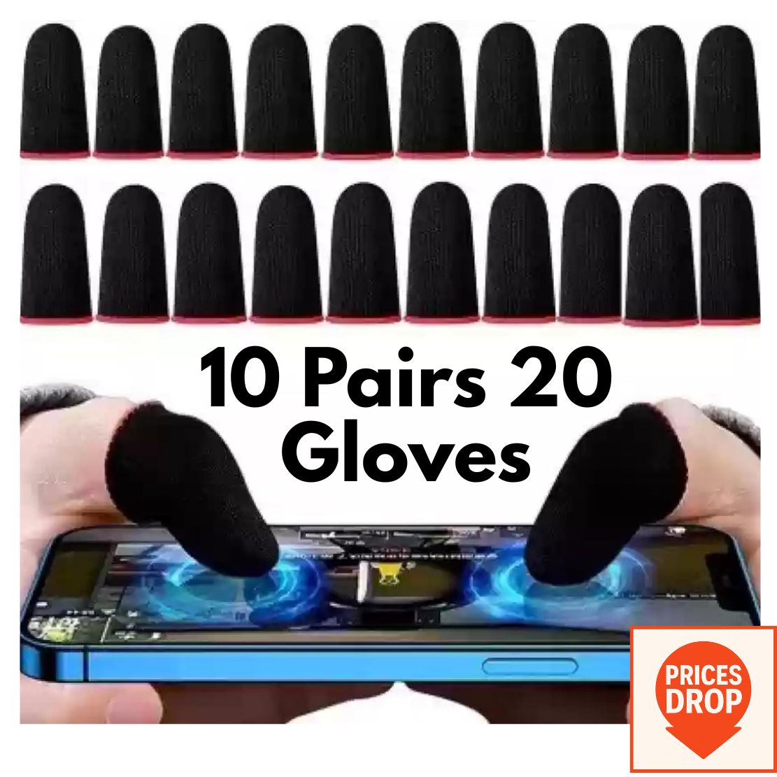 2.8🎮✨Mobile Gaming Thumb Sleeves | Ultra Smooth Touch Control Finger Gloves for Fast Response & High Accuracy Gameplay | Sweat Proof Gaming Accessory | Prices Drop Store