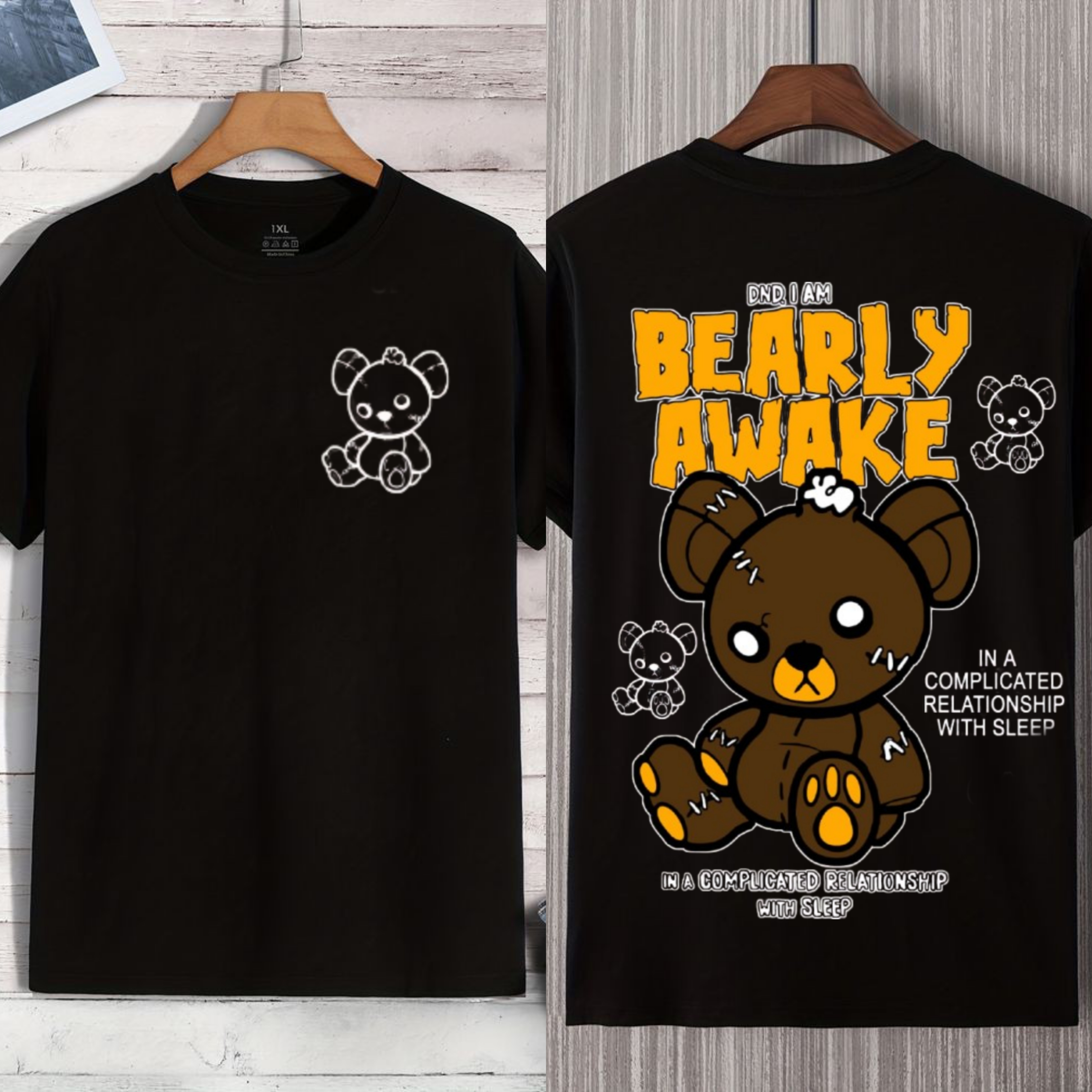 AWEKY Bear Printed T shirts soft jersy Fabric summer collection for boys/Men