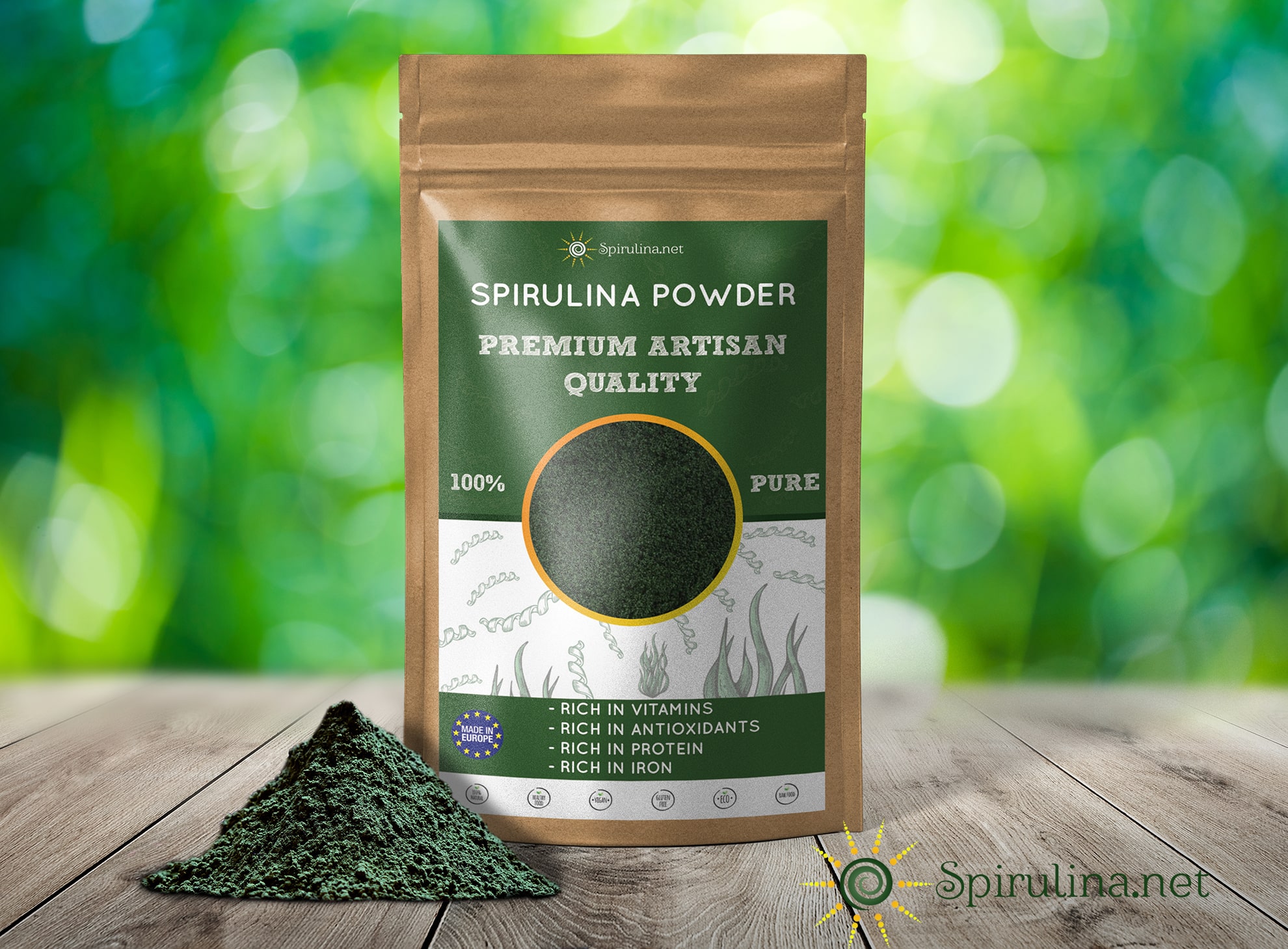 Spirulina Powder 114g Blue Green Algae Supplement Nutritious Health Food Source
