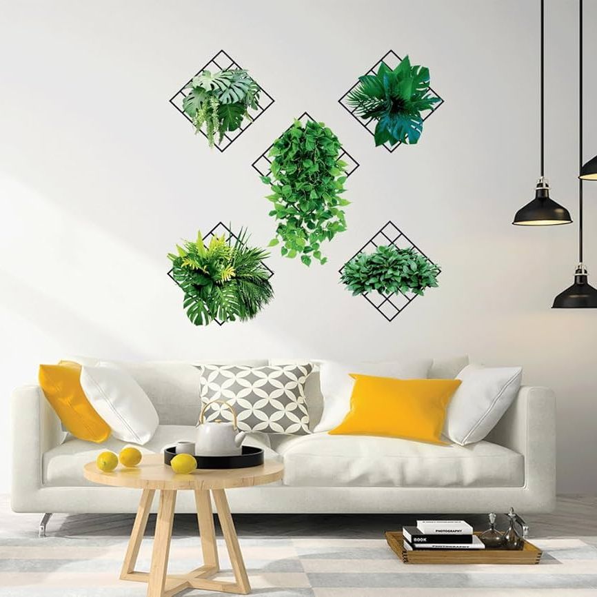 Qiswa Collections - Grass Wall Sticker, 3D Artificial Plant Wall Art, Green  Plant Wallpaper Sheet, Indoor Leaves Wall Frame, Water Proof Stickers,  Removable DIY Green Leaf Flower | Daraz.pk