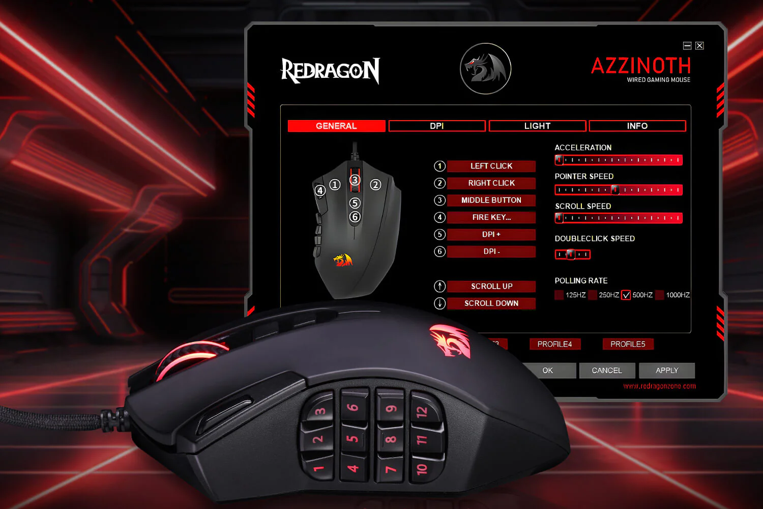 Redragon AZZINOTH M921 Wired RGB Gaming Mouse with 12 Side Macro Keys 12400 Dpi Wired RGB MMO Gaming Mouse 18 7a139f5540f8324ab29fcd2c74ea5726