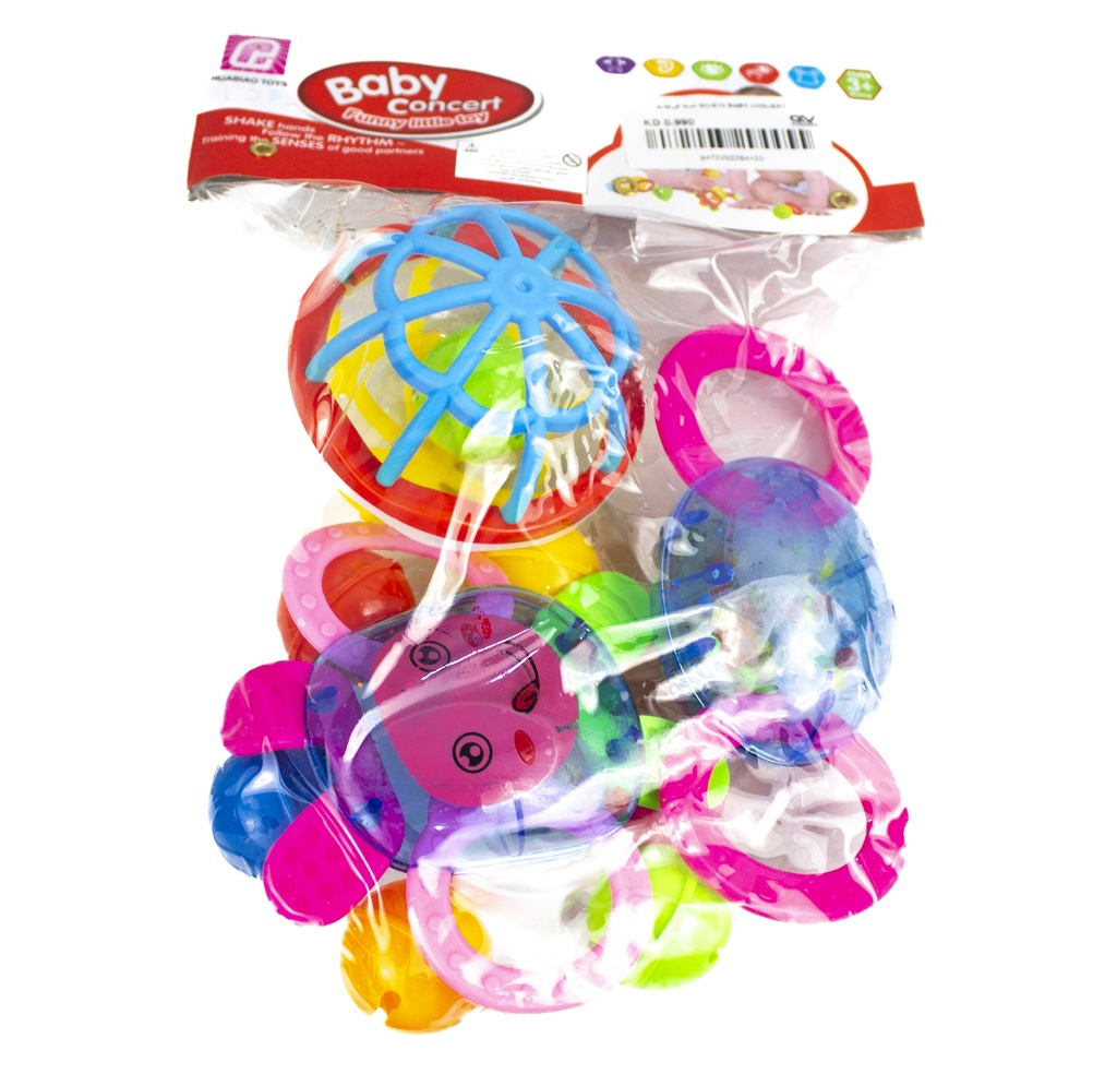 Hight Quality Silicon Rattle Set For Kids 4Pcs