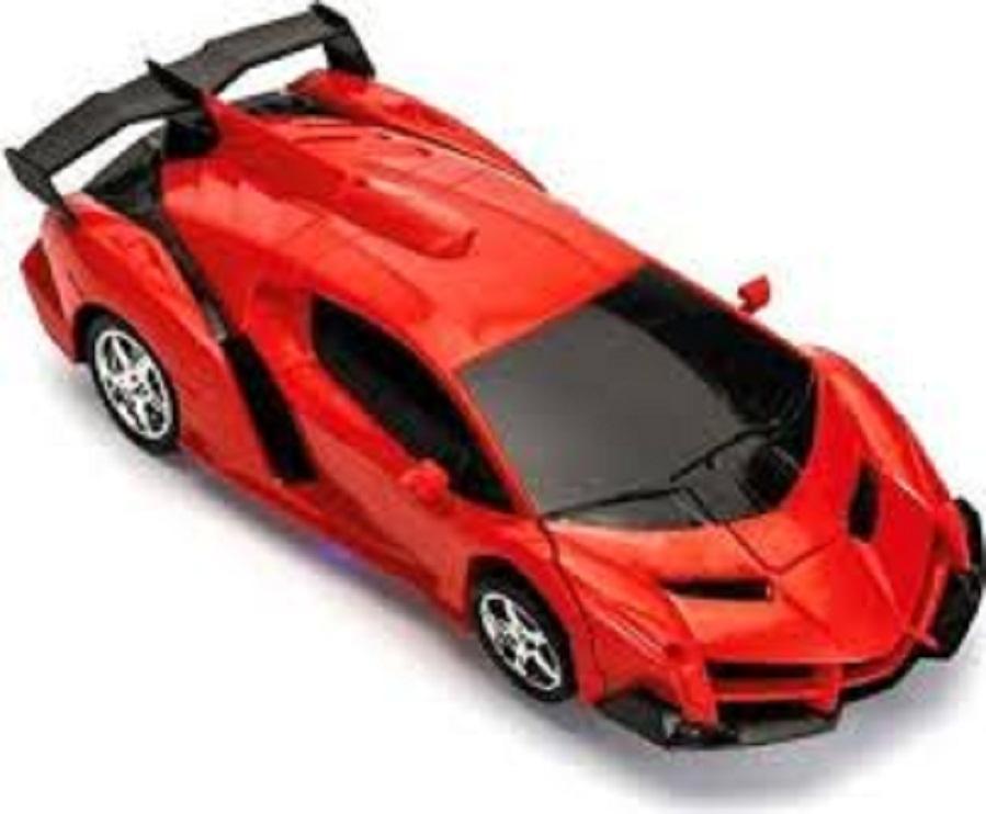 Rc Transformer Lamborghini Car Toy Remote Control Rechargeable 2 IN 1 Robot Car