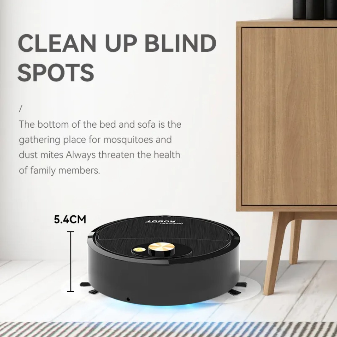 Smart Robot Vacuum Cleaner | Cell Operated Automatic Floor Sweepeing And Vacuum | Multi Surface Dust Cleaner Machine For Home & Office || Global Gadgets