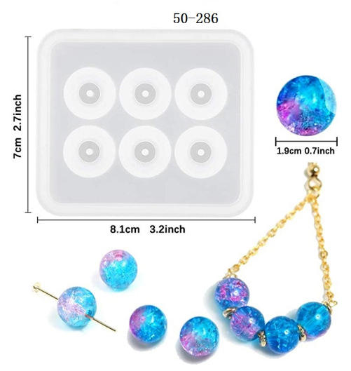 Gemstone Bracelet Silicone Mold Necklace Earrings Jewelry Mold for DIY Resin Epoxy