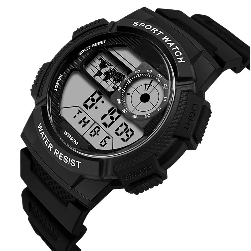 Military Men's Digital Sports Watch For Men Boys Waterproof with LED Back light Digital Watch for Men