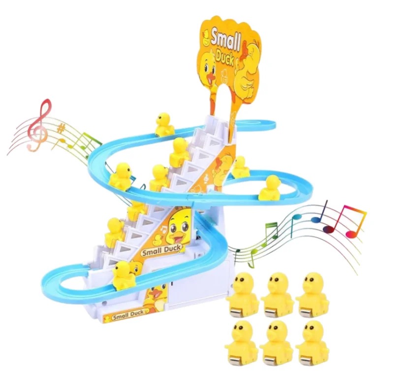 Jouet Canard Qui Monte Les Escaliers – Piste électrique Avec Lumières LED Et Musique, éducatif Pour Enfants Dès 3 Ans