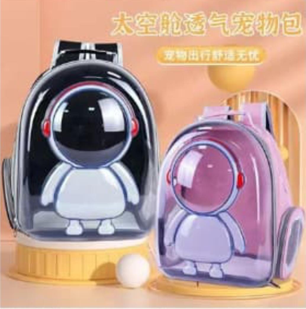Pet Travel Backpack Transparent Pet Carrier Bag