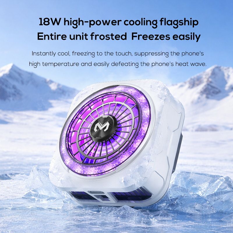 Memo CX21 Mobile Phone Cooler | Semiconductor Cooling Fan for Gaming | Portable Radiator Silent Fast Cooling Heat Sink