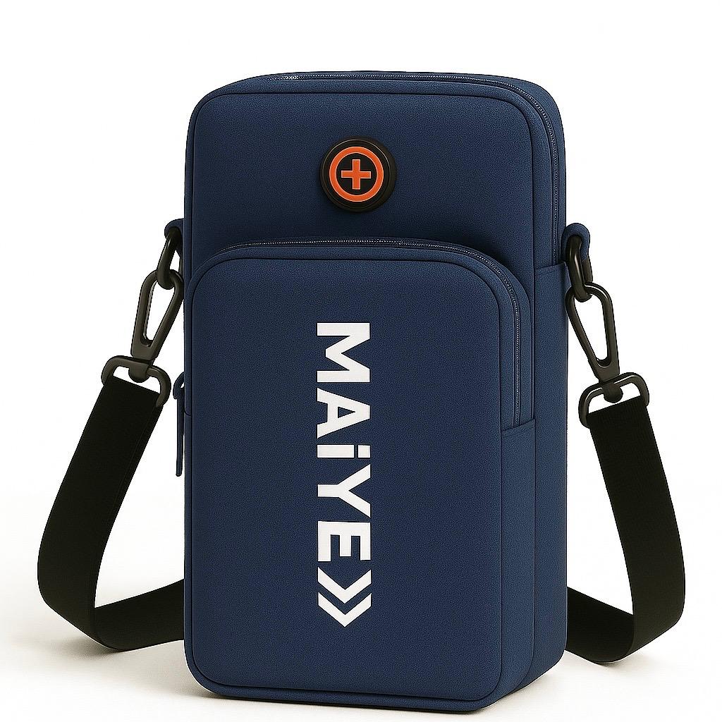 Balloon Nylon Mobile Phone Crossbody Bag – 3-Layer Wallet