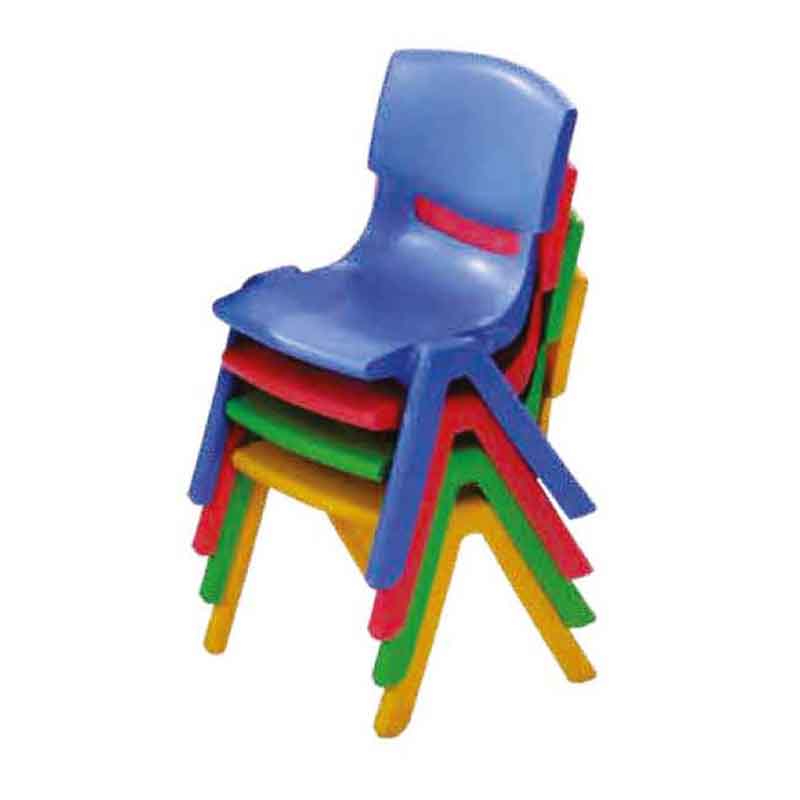 HTS   Kids Chair ,Hotel / Restaurant/ Garden without arm Plastic Chairs - Blue