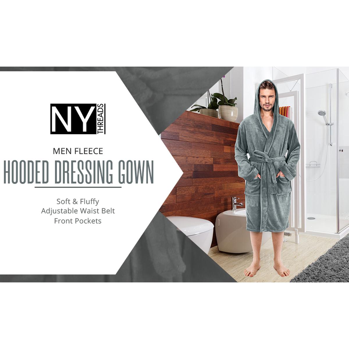 Discover 129+ mens grey hooded dressing gown super hot camera.edu.vn