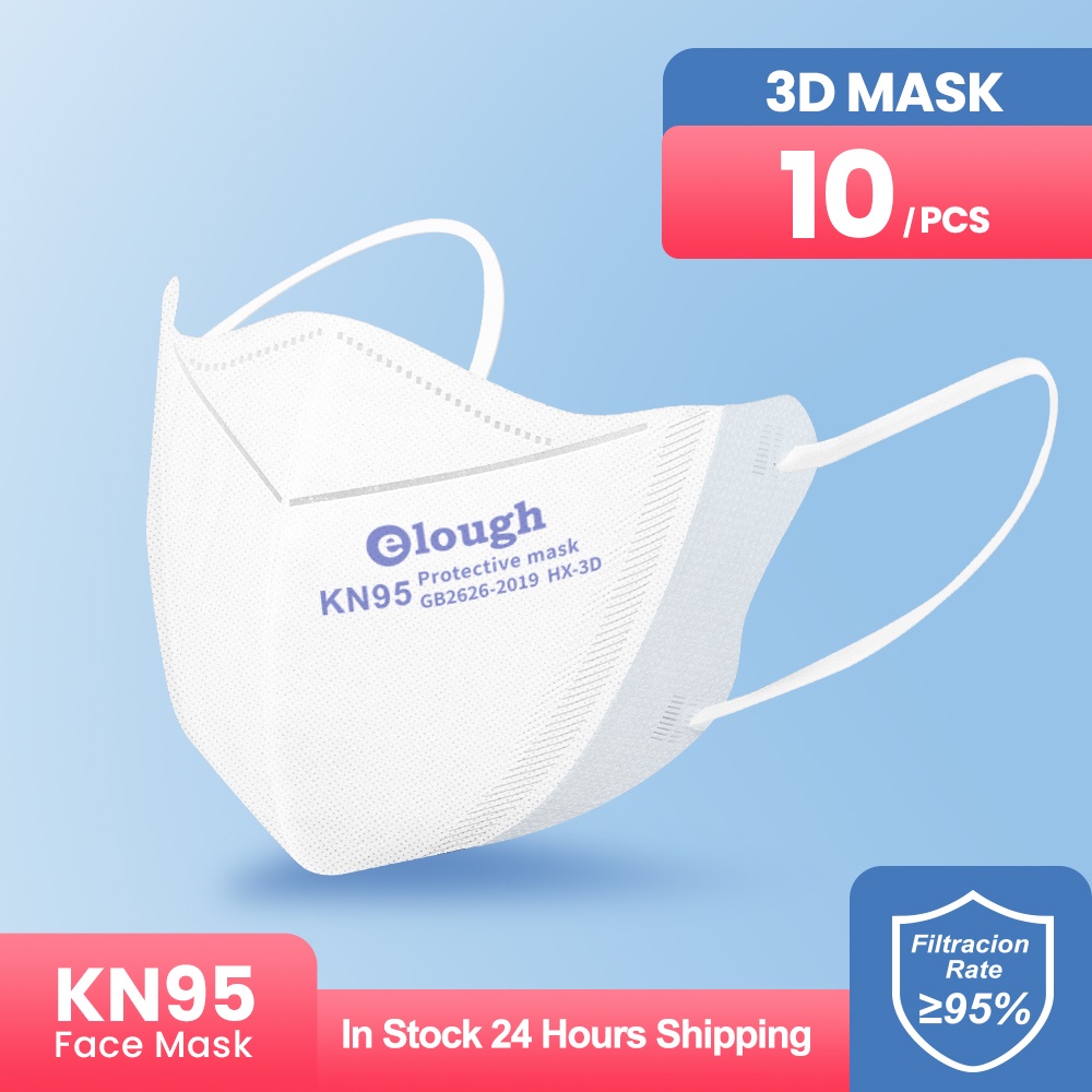 COD/Fast Delivery 10 PCS FFP2 Masks 3D KN95 Certified Reusable 4layer