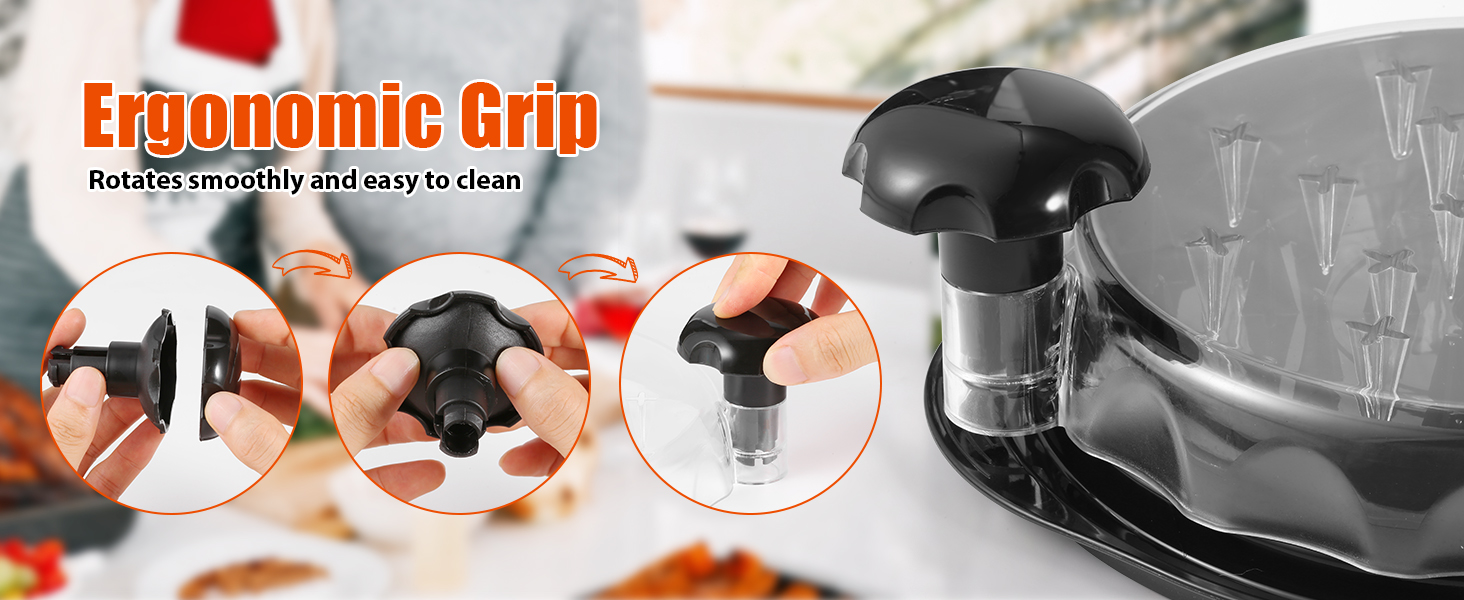 Chicken Shredder Tool Twist With Transparent Lid