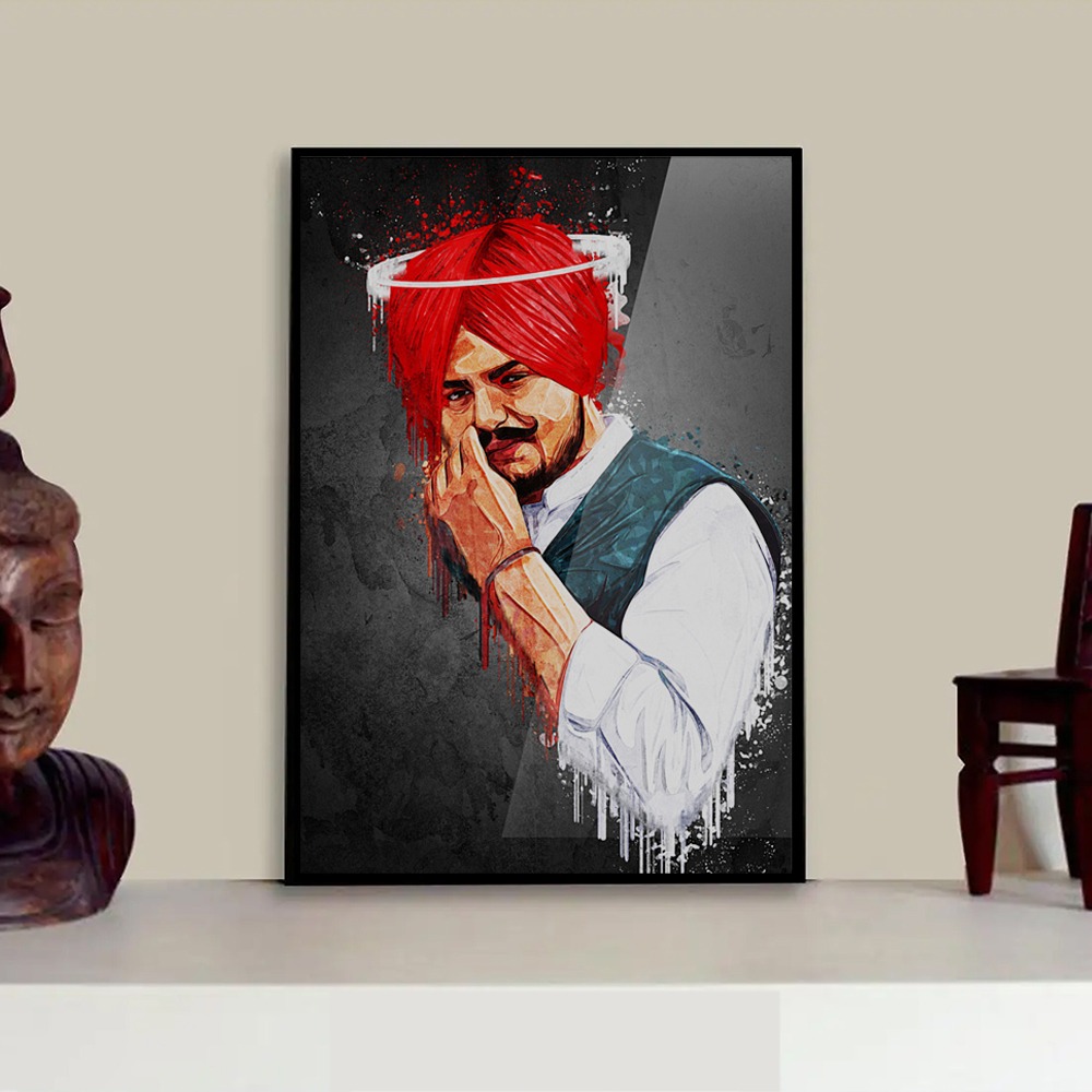 Sidhu Moose Wala Photo Frame For Fans Wall Decoration