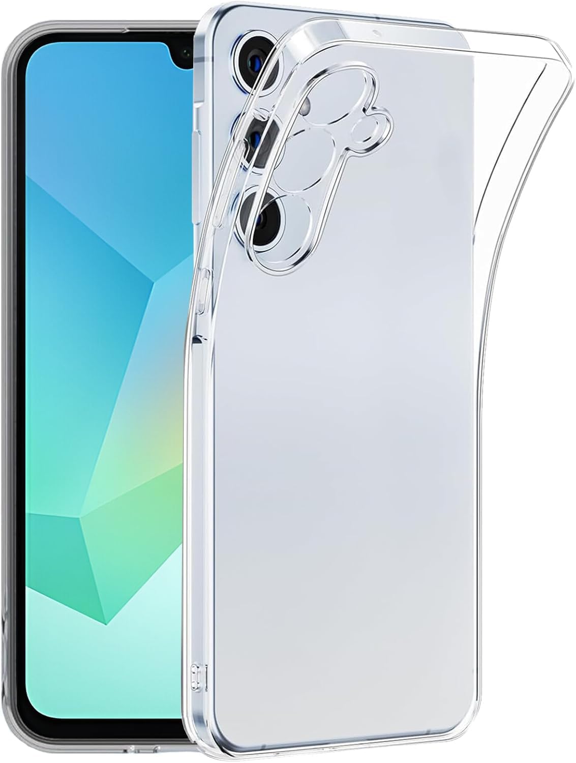 Samsung Galaxy A16 5G Back Cover Clear Antidust Plug Transparent Anti-Slip Soft Phone Cover