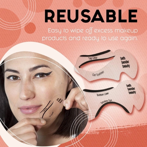 2/3/5/6 Pcs Eyeliner Stencils Winged Eyeliner Stencil Models Template Shaping Tools Eyebrows Template Card Eye Shadow Makeup Tool