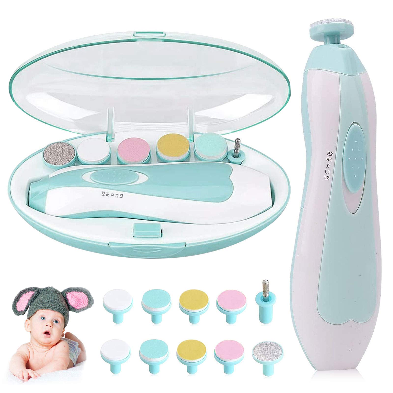 Baby Nail Clippers Safe Electric Baby Nail Trimmer, Baby Nail File Kit Born