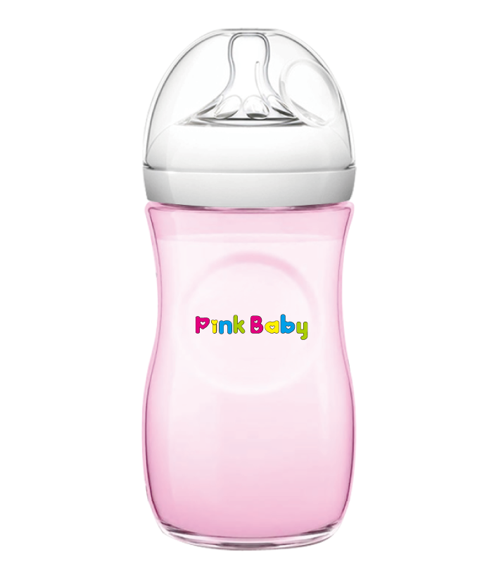 pink baby feeder