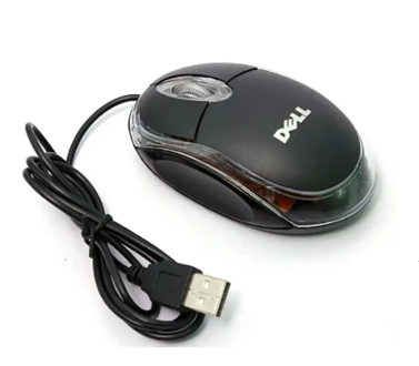 Dell Wired Optical USB Mouse Optical Mouse With Built-in LED - Black